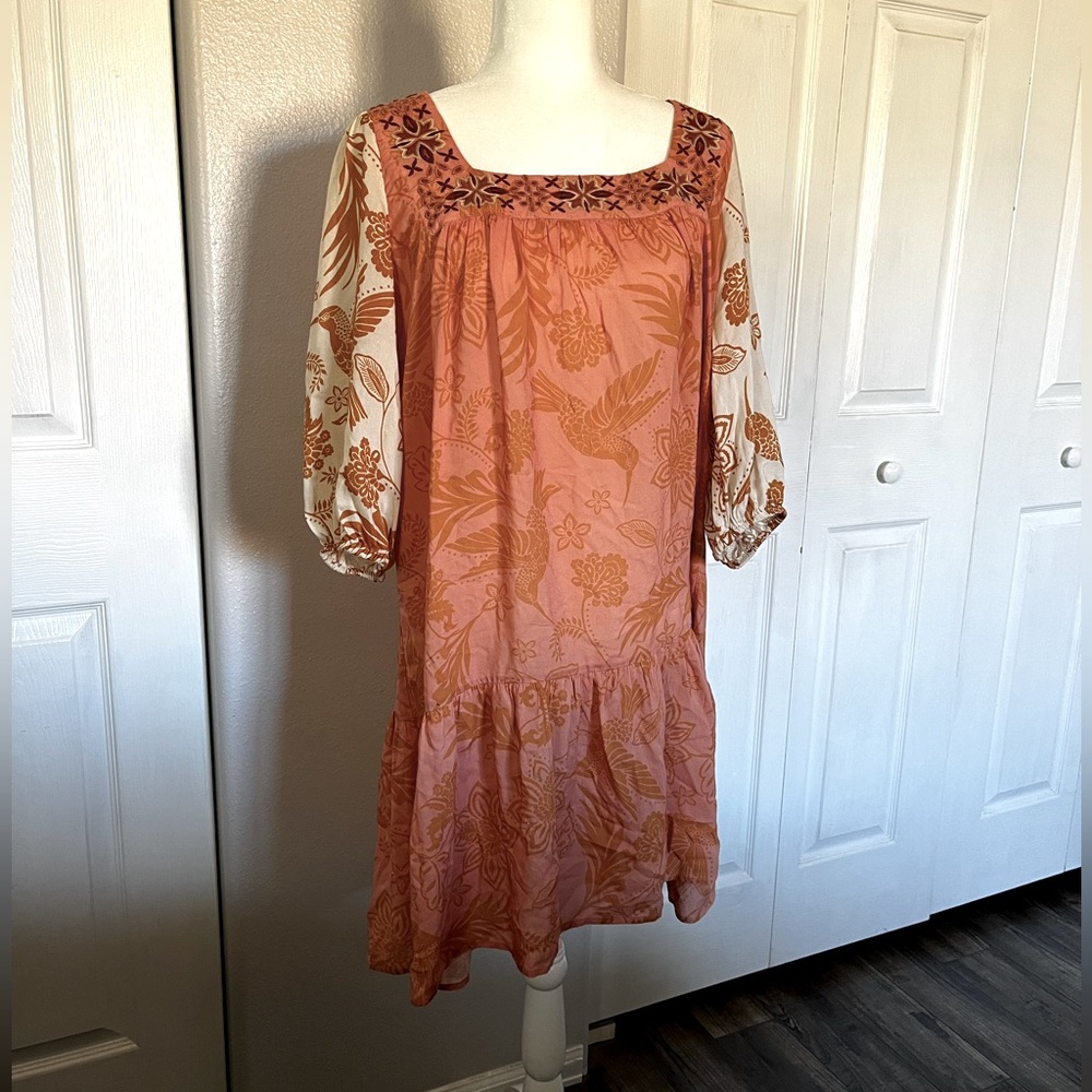 Johnny Was floral dress, size M